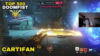 ONE OF THE BEST DOOMFISTS CARTIFAN  TOP 500  OVERWATCH 2 SEASON 12 [upl. by Laszlo427]