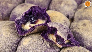 UBE CHEESE PANDESAL with UBE HALAYA  Ep 114  Mortar and Pastry [upl. by Gerardo]