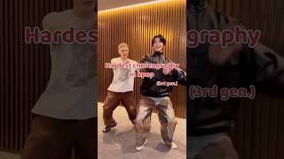 Hardest choreography in kpop 3rd gen kpop shorts fypシ [upl. by Shaylyn49]