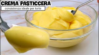 I segreti per una crema pasticcera liscia lucida e vellutata Consitenza adatta per farcire torte [upl. by Alyose381]