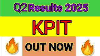 KPIT TECHNOLOGIES Q2 results 2025  KPIT TECHNOLOGIES results today  KPIT TECHNOLOGIES Share News [upl. by Norrej187]