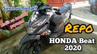 REPO Honda Beat 2020 Swak sa Budget [upl. by Annairol]