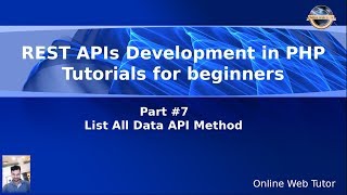 Learn REST APIs development in Core PHP Tutorials for Beginners 7 List All Data API Method [upl. by Esirahc759]