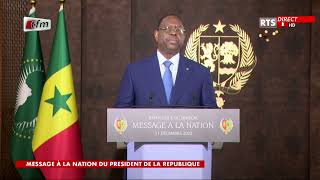 Discours à la Nation du président de la République Macky Sall  31 Décembre 2022 [upl. by Ramaj]