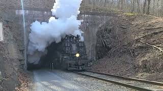 WMSR 1309 Exiting the Brush Tunnel on February 26th 2022 [upl. by Margalo]