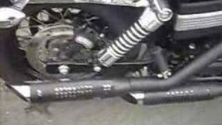 Harley Davidson Street Bob Screaming Eagle exhaust Pipes [upl. by Ludba]