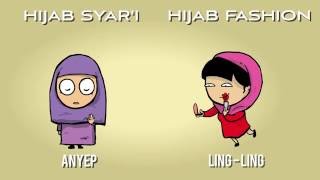 Perbedaan Geng Hijab Syari amp Geng Hijab Fashion [upl. by Lekim985]