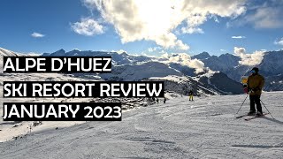 No snow Not here Alpe dHuez  Ski Resort Review  2023 [upl. by Aniras]