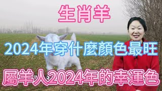 生肖屬相羊！屬羊人在2024年穿什麼顏色最旺？生肖屬羊人2024年幸運色是什麼！本期視頻講述2024生肖羊！運勢 顏色 風水 2024 [upl. by Lund]