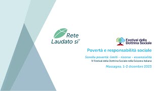 Festival della Dottrina Sociale 2023  POVERTA E RESPONSABILITA’ SOCIALE [upl. by Aihsyt116]