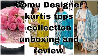 kurtis Tops collection Gomu designer instagram page unboxing and review free shipping is available [upl. by Bradlee161]