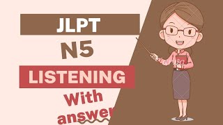 JLPT N5 Listening Practice 2 Japanese Listening practice japaneselanguage listening viralvideo [upl. by Nwad508]