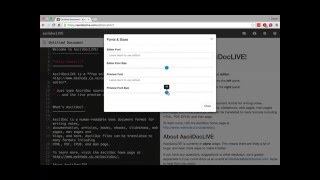 AsciiDocLIVE Demo [upl. by Fredette]