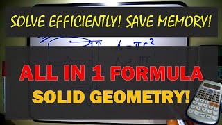 ALL IN 1 SOLID GEOMETRY FORMULA [upl. by Eejan]