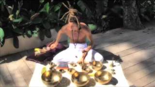 Tibetan Bowls Meditation w Swami Arun Yoga Barn  Bali [upl. by Federica137]