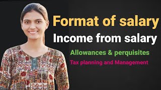 Income from salary Part1  Salary computationTax Planning and Management Income from salary [upl. by Ahseekal]