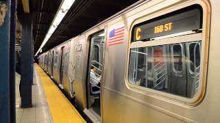 168th Street Bound Train Of R160A1s On The C  Chambers Street Station [upl. by Connolly]