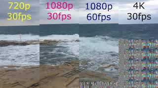 0041  720p at 30fps vs 1080p at 30fps vs 1080p at 60fps vs 4K at 30 fps iPhone 6s Plus [upl. by Lyndel]