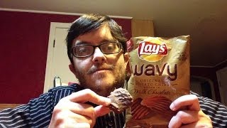 Review Lays Wavy Chips Dipped in Milk Chocolate [upl. by Crista125]