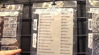 CHA2014  Tim Holtz Shows New Stampers Anonymous Stamps amp Stencils [upl. by Spiegelman]