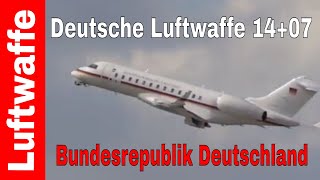 Flugbereitschaft Luftwaffe Bundesrepublik Deutschland  Deutsche Luftwaffe 1407 [upl. by Shirlie]