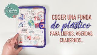 Coser una FUNDA DE PLÁSTICO  libros agendas cuadernos [upl. by Sirahc779]