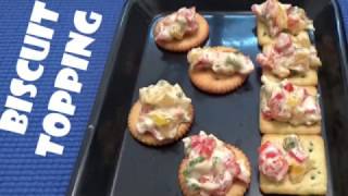 Monaco Biscuit Canapes Quick and Tangy Toppings for Kids [upl. by Shulem]