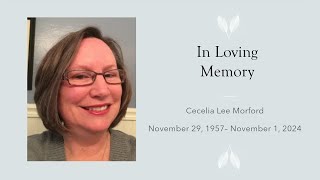 Cecelia Morford Memorial  November 7 2024 [upl. by Khalin849]