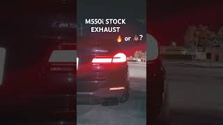 2021 BMW M550i STOCK EXHAUST SOUND G30 [upl. by Beret]