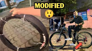 Sujal ki cycle modify ho gai 😍 or main ne v le liya new tyre apne montra k liya ⚡️ [upl. by Gnivre]