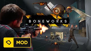 BONEWORKS  bHaptics MOD Compatibility Gameplay [upl. by Elgna]