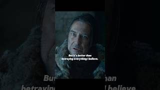 Mance adamantly refuses to kneel before anyone gameofthrones jonsnow mancerayder stannis movie [upl. by Nreval]