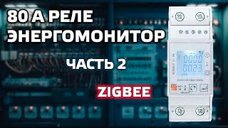 Zigbee реле  счетчик DAC2161C 80А часть 2  изменения внешний конвертер ручные установки [upl. by Holna]