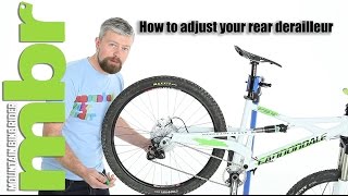 How to Set up and adjust your rear derailleur [upl. by Aerdnaek]