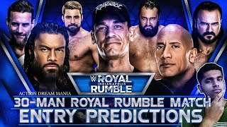 WWE Royal Rumble 2025 Entry Predictions  30Man Royal Rumble Match Predictions  Action Dream Mania [upl. by Aina]