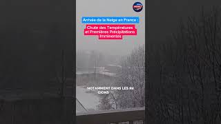 Arrive de la neige en france news france [upl. by Arrad]