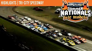 DIRTcar Summer Nationals Late Models  TriCity Speedway  June 16 2023  HIGHLIGHTS [upl. by Nitsew816]