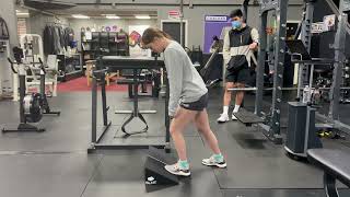 Ankle Dorsiflexion Slant Board Mobilization [upl. by Thgiwed426]