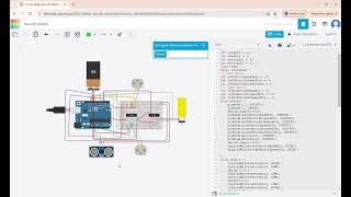 Circuit design Security Robot Tinkercad 2024 11 26 [upl. by Aisya]