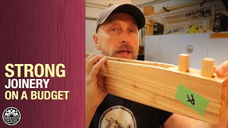 Strong Joinery on a Budget  No Fancy Machines  Woodworking [upl. by Johannah]