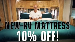 Replacing Our RV Mattress  Plus a 10 Discount [upl. by Hearsh342]