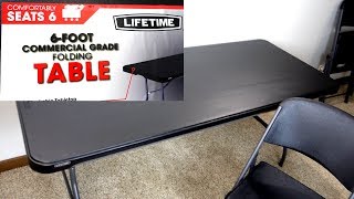 Lifetime 6Foot Commercial Grade Folding Table Review [upl. by Dustin]