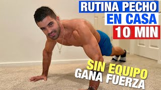 Rutina de Pecho en Casa 10 minutos Gana Fuerza y Tonifica Pectorales [upl. by Enait764]