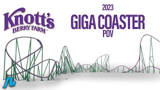 100mph Knotts Berry Farm GIGA UnofficialUnbuilt [upl. by Ahcim]