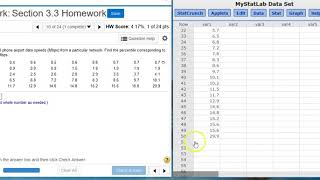 3317 Finding percentiles in a data set [upl. by Jessamyn]