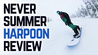 Never Summer Harpoon Snowboard Review [upl. by Roath]