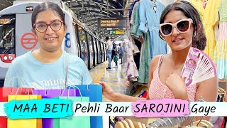 Anantya Pehli Baar Sarojini Nagar Gayi  Cheap Shopping Haul  CookWithNisha [upl. by Wertz]