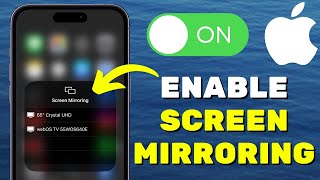 How To Turn On Screen Mirroring On iPhone [upl. by Natika]