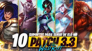 Os 10 Melhores SUPORTES em Cada Função do WILD RIFT [upl. by Dnomsed]