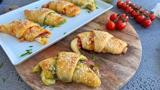 Leckere Pizza Croissants I Fingerfood [upl. by Alvy]